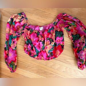 BILLABONG SUN DAZE OFF-THE-SHOULDER CROP TOP